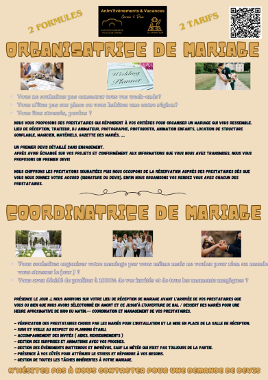 Coordinatrice coordinateur de mariage sur Brest Quimper Morlaixle Finistère